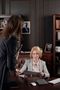 Lawyers Work in Court